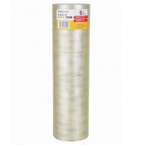 齐心 JP4806-6 普透封箱胶带 6卷/筒 48mm*60y  6卷装